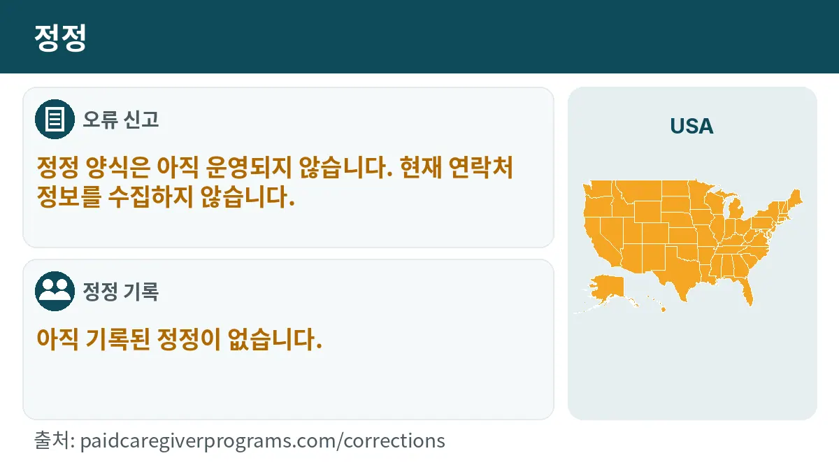 오류 신고: 정정 양식은 아직 운영되지 않습니다. 현재 연락처 정보를 수집하지 않습니다. 정정 기록: 아직 기록된 정정이 없습니다.